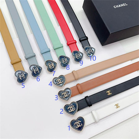 Ch*el belts in calfskin 30mm  color options