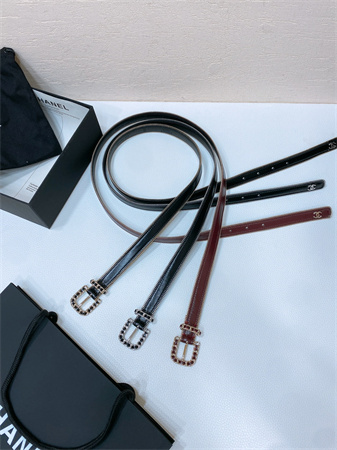 Ch*el belts in shinny calfskin 20mm  color options