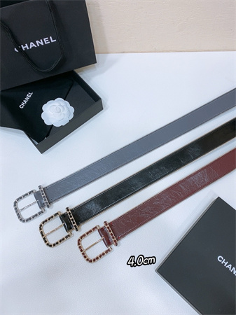 Ch*el belts in shinny calfskin 40mm  color options