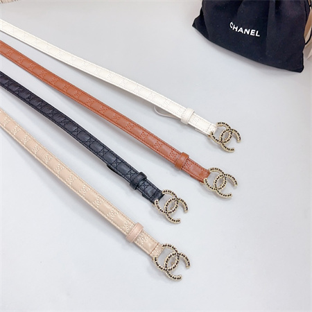 Ch*el belts in lambskin 20mm color options