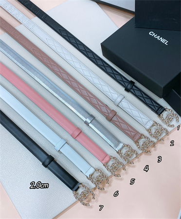 Ch*el belts in lambskin 20mm  color options