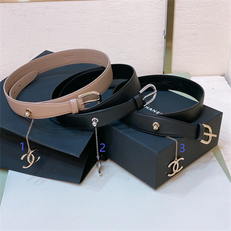 Ch*el belts in calfskin  color options