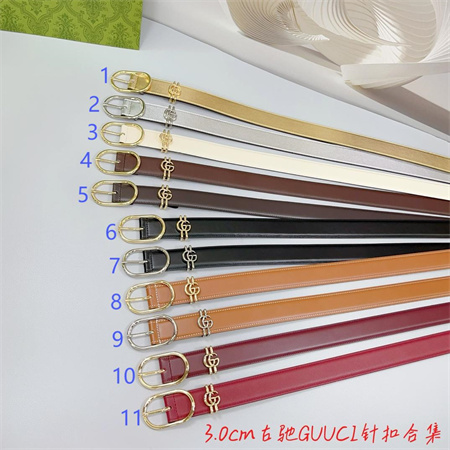 G*u*i belts in calfskin 30mm  color options