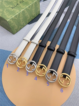 G*u*i belts in calfskin 25mm color options