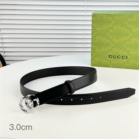 G*u*i  belts in black calfskin 30mm options