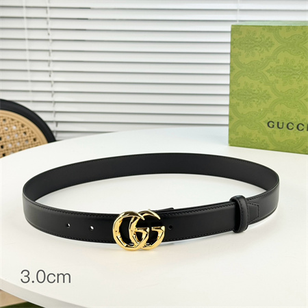 G*u*i  belts in black calfskin 30mm options