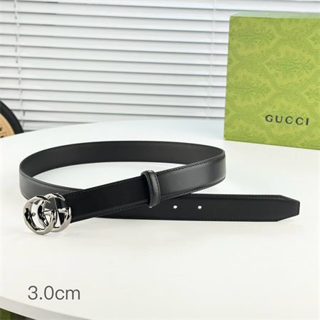 G*u*i  belts in black calfskin 30mm options