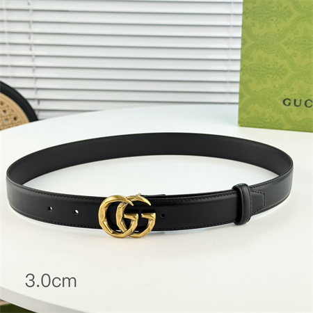 G*u*i  belts in black calfskin 30mm options