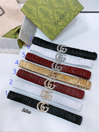 G*u*i belts in calfskin 30mm color options