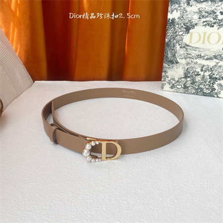 D*or belts in patent calfskin /smooth calfskin  25mm pearl gold hardware color options