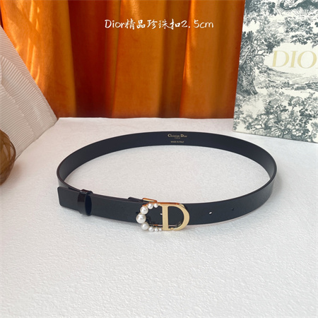 D*or belts in patent calfskin /smooth calfskin  25mm pearl gold hardware color options