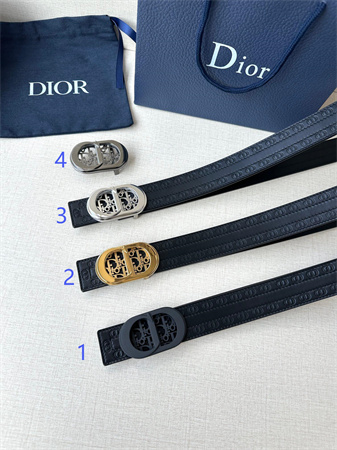 D*or belts in cd embossed calfskin 35mm black color options