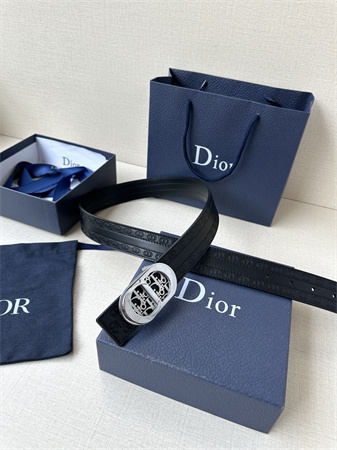 D*or belts in cd embossed calfskin 35mm black color options