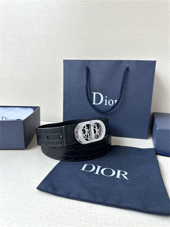 D*or belts in cd embossed calfskin 35mm black color options