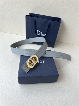 D*or belts in cd embossed calfskin 35mm grey color options