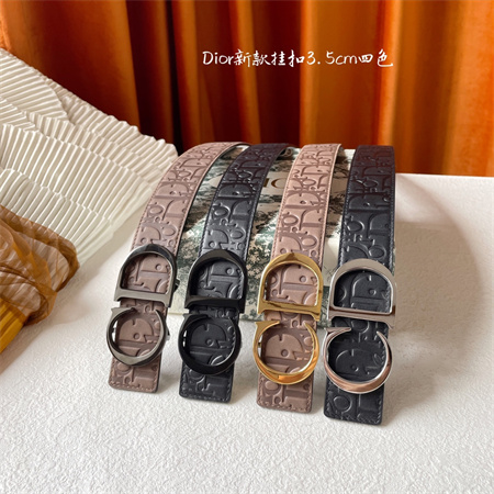D*or belts in jacquard embossed calfskin 35mm color options