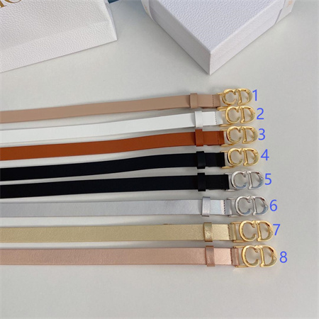 D*or belts in calfskin 20mm gold/silver hardware color options
