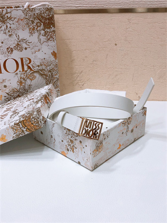 D*or belts in patent calfskin/smooth calfskin 25mm color options