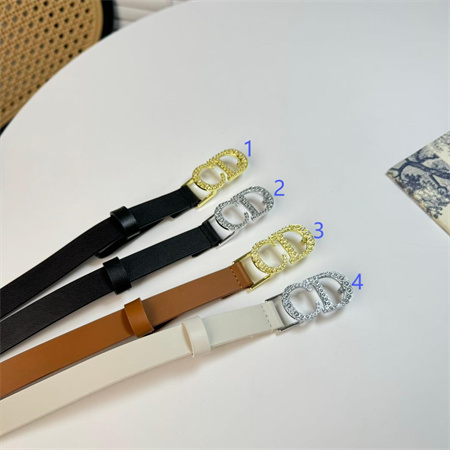 D*or belts in calfskin 20mm gold/silver hardware color options