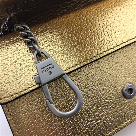 gu.cci dionysus S*per mini bag gold leather 476432