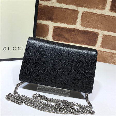 gu.cci dionysus S*per mini bag black leather 476432