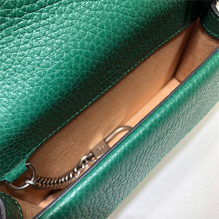 gu.cci dionysus S*per mini bag green leather 476432