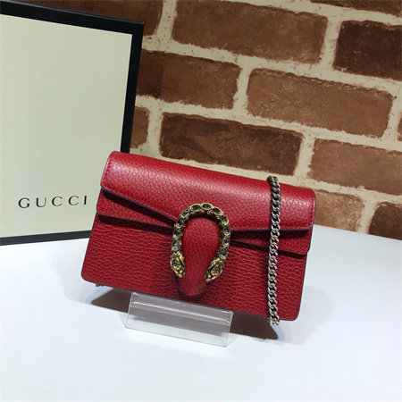gu.cci dionysus S*per mini bag red leather 476432