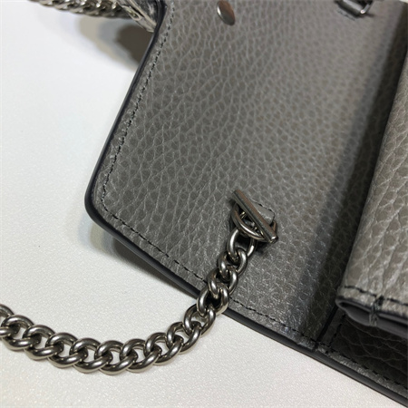 gu.cci dionysus S*per mini bag grey leather 476432