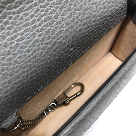 gu.cci dionysus S*per mini bag grey leather 476432