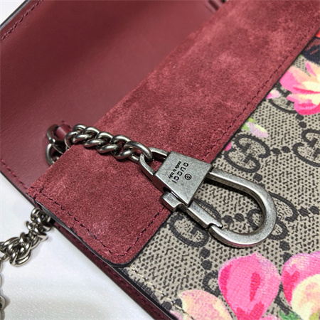 gu.cci dionysus S*per mini bag with flower printing 476432