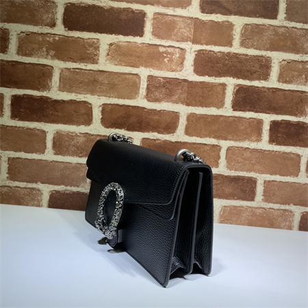 Gu.cci Dionysus small shoulder bag Black Leather 400249