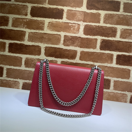 Gu.cci Dionysus small shoulder bag Red Leather 400249
