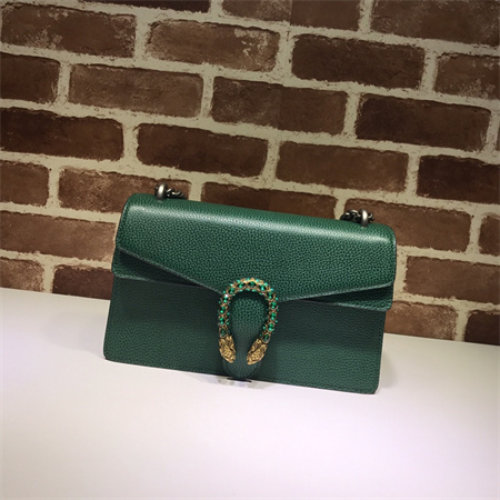 Gu.cci Dionysus small shoulder bag Green Leather 400249