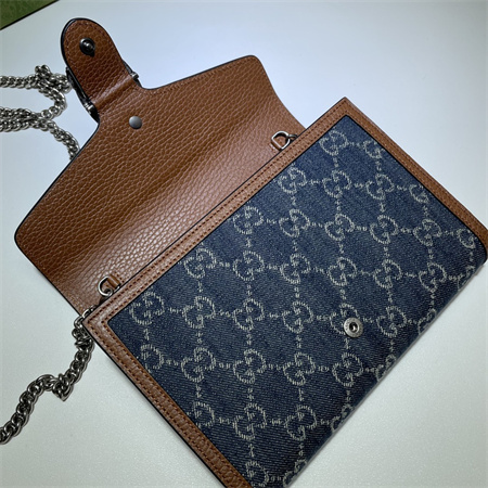 gu.cci dionysus gg S*p*e chain wallet gg denim 401231