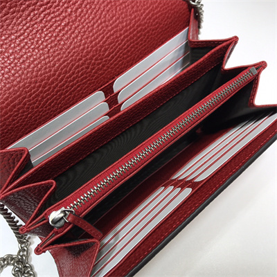 gu.cci dionysus gg S*p*e chain wallet red leather 401231