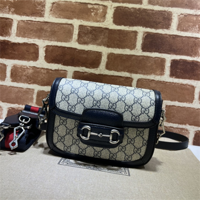 Gu.cci Horsebit 1955 Mini Bag GG Canvas Dk Blue 658574