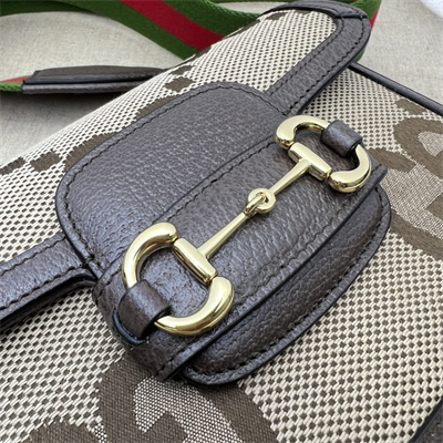 Gu.cci Horsebit 1955 Mini Bag Jumbo GG Canvas 658574