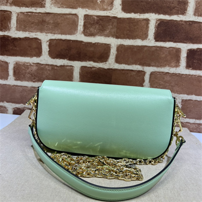 Gu.cci Horsebit 1955 Small Shoulder Bag Green Leather 735178