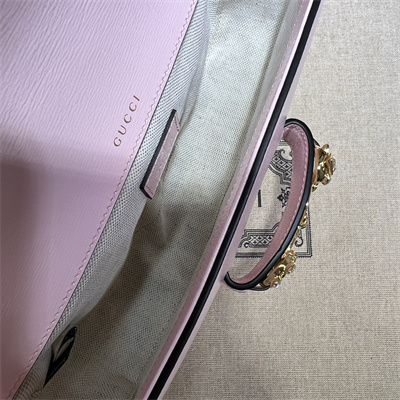Gu.cci Horsebit 1955 Small Shoulder Bag Pink Leather 735178