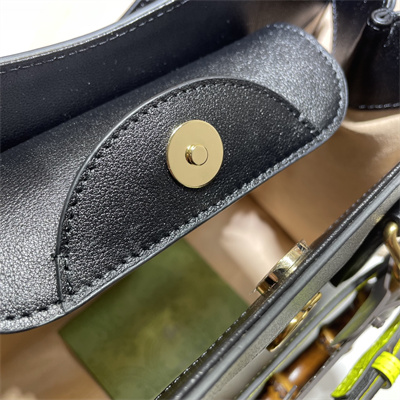 Gu.cci Diana Small Tote Bag Black Leather 660195