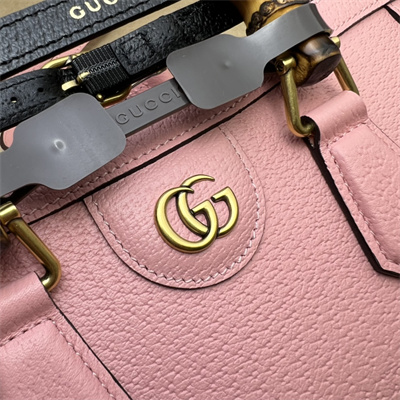 Gu.cci Diana Small Shoulder Bag Pink Leather 735153