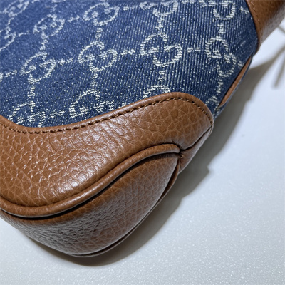 Jackie 1961 Mini Shoulder Bag GG Denim Blue 637092