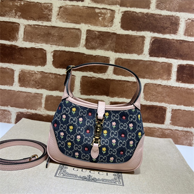 Jackie 1961 Mini Shoulder Bag GG Denim With Emb 637092