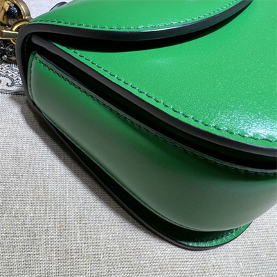 Gu.cci Bamboo 1947 Mini Top Handle Bag Green Leather 686864