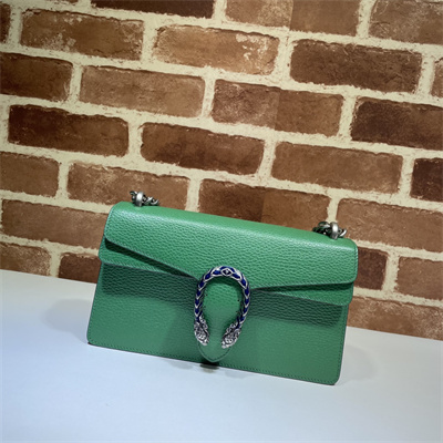 Gu.cci Dionysus Small Rectangular Bag Green Leather 499623