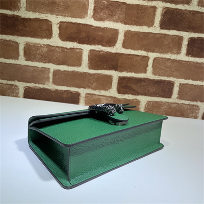 Gu.cci Dionysus Small Rectangular Bag Green Leather 499623