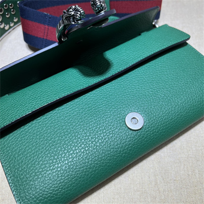 Gu.cci Dionysus Small Shoulder Bag Green Leather 731782