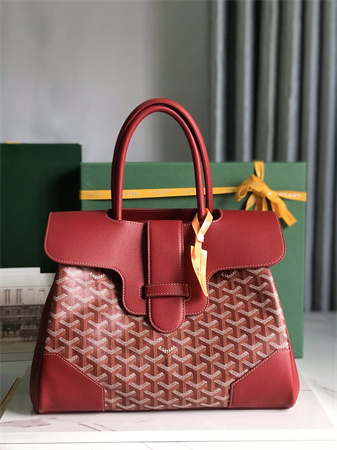 Go*ard saigon tote bag Go*ardine canvas & chevroches calfskin red