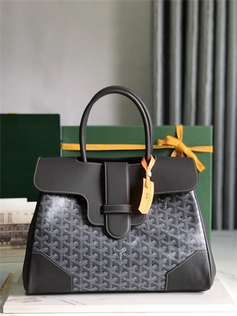 Go*ard saigon tote bag Go*ardine canvas & chevroches calfskin grey