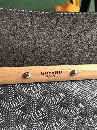 Go*ard saigon tote bag Go*ardine canvas & chevroches calfskin grey